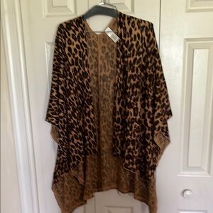 Simply Noelle Leopard Print Kimono